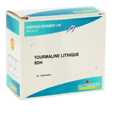 Boiron Tourmaline Lithique 8dh Solution Buvable En Ampoules Boîte De 30 Ampoules à Blaye