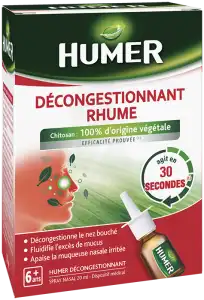 Humer Décongestionnant Rhume Spray Nasal 20ml à Mourioux-Vieilleville
