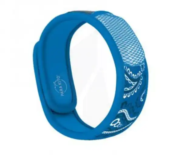 Para'kito Bandana Bracelet Adulte RÉpulsif Anti-moustique Bleu