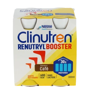 Clinutren Renutryl Booster Nutriment Café 4 Bouteilles/300ml