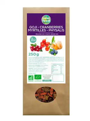 Exopharm Goji Cranberries Myrtilles Physalis Bio Sachet/250g à LA TRINITÉ