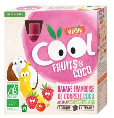 Vitabio Cool Fruits Et Coco Banane Framboise Coco à Embrun