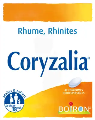 Boiron Coryzalia Comprimés Orodispersibles Plq/40 à BU