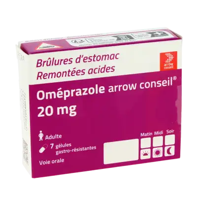Omeprazole Arrow Conseil 20 Mg, Gélule Gastro-résistante à ANGLET