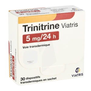 Trinitrine Viatris 5 Mg/24 Heures, Dispositif Transdermique