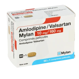 Amlodipine/valsartan Mylan 10 Mg/160 Mg, Comprimé Pelliculé