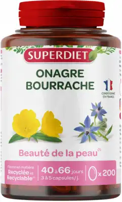 Superdiet Huile De Bourrache Bio Caps B/200 à BARENTIN