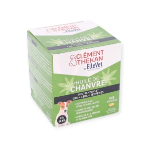 Clement Thekan Huile De Chanvre Caps Chien 2-12 Kg B/45