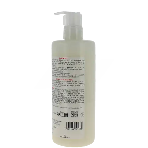 Dexeryl Essentiel Crème De Douche Apaisante Fl Pompe/500ml