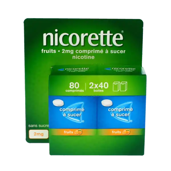 Nicorette Fruits 2 Mg, Comprimé à Sucer