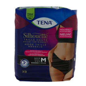Tena Silhouette Taille Haute Sous-vêtement Plus Noir M B/9