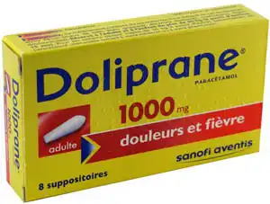 DOLIPRANE 1000 mg Suppositoires adulte 2Plq/4 (8)