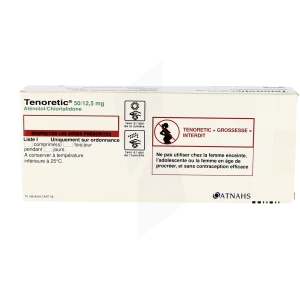 Tenoretic 50 Mg/12,5 Mg, Comprimé Pelliculé