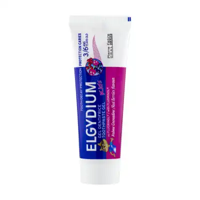 Elgydium Dentifrice Kids 2/6 Ans Grenadine Protection Caries Tube 50ml à Tours