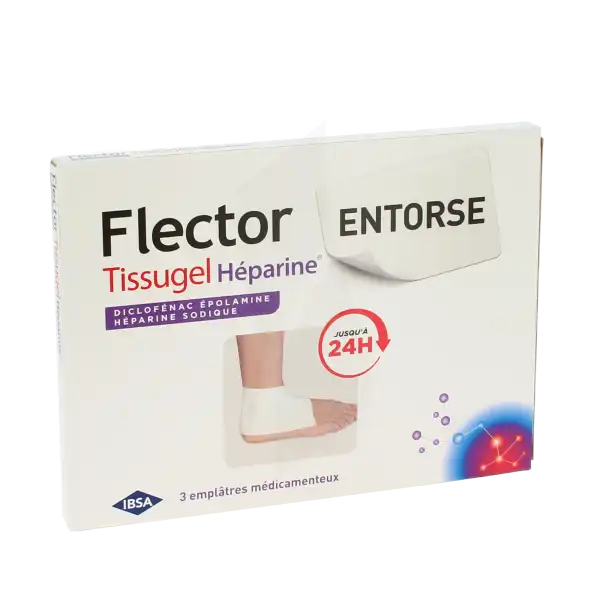 Flector Tissugel Heparine 1 G/40 000 Ui Pour 100 G, Emplâtre Médicamenteux