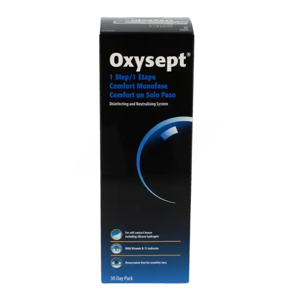 Oxysept 1 Etape Solution, 300 Ml + 30 Comprimés