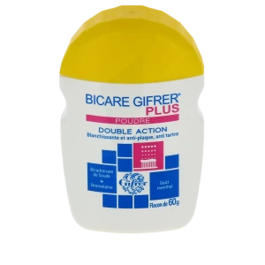 Gifrer Bicare Plus Poudre Double Action Hygiène Dentaire 60g