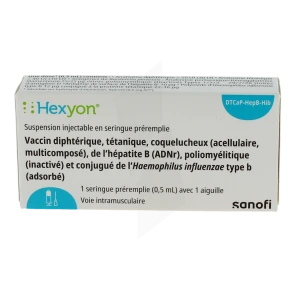 Hexyon, Suspension Injectable En Seringue Préremplie