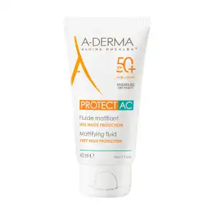 Aderma Protect Fluide Matifiant Très Haute Protection Ac 50+ 40ml à OULLINS