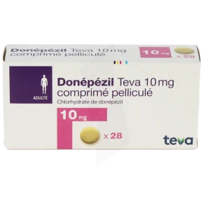 Donepezil Teva 10 Mg, Comprimé Pelliculé