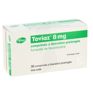 Toviaz 8 Mg, Comprimé à Libération Prolongée