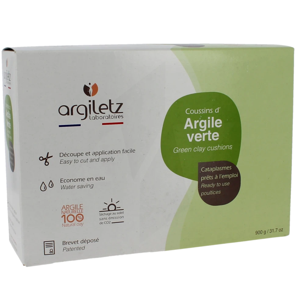 Argiletz Argile Verte Coussin D'argile, Bt 900 G