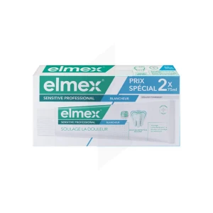 Elmex Sensitive Professional Blancheur Pâte Dentifrice 2t/75ml Spécial