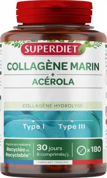 Superdiet Collagène Marin + Vitamine C Comprimés B/180