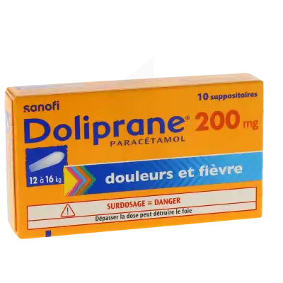 Doliprane 200 Mg, Suppositoire à Exincourt