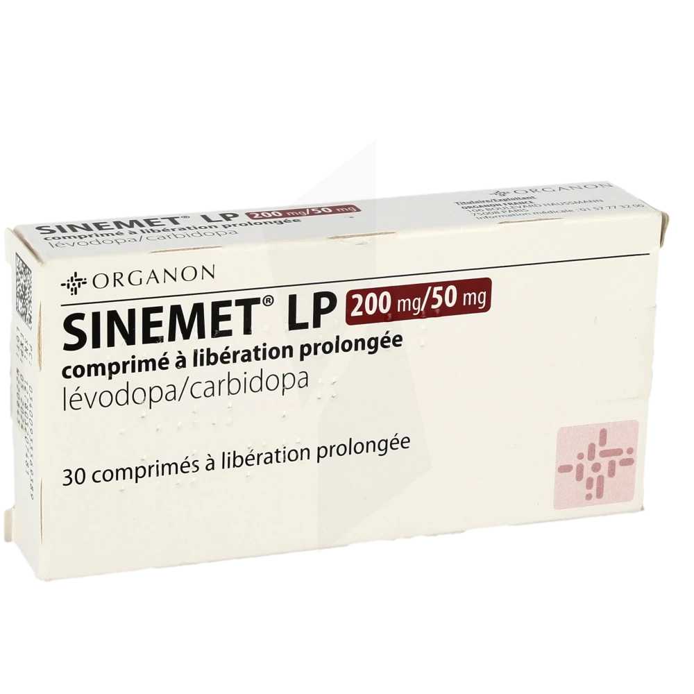 Sinemet Lp 200 Mg/50 Mg, Comprimé à Libération Prolongée