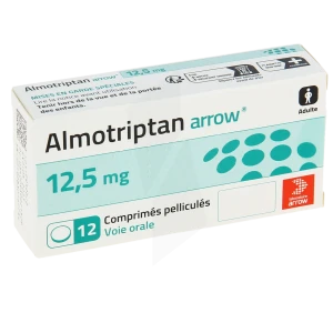 Almotriptan Arrow 12,5 Mg, Comprimé Pelliculé