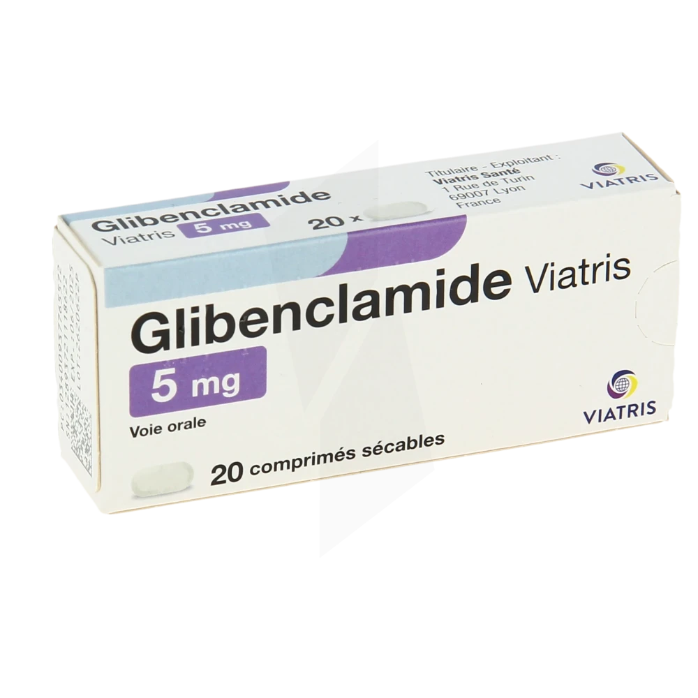 Glibenclamide Viatris 5 Mg, Comprimé Sécable