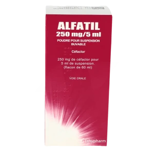 Alfatil 250 Mg/5 Ml, Poudre Pour Suspension Buvable