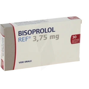 Bisoprolol Ref 3,75 Mg, Comprimé Pelliculé Sécable