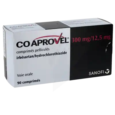 COAPROVEL 300 mg/12,5 mg, comprimé pelliculé