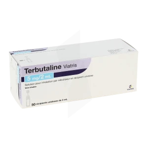 Terbutaline Viatris 5 Mg/2 Ml, Solution Pour Inhalation Par Nébuliseur En Récipient Unidose