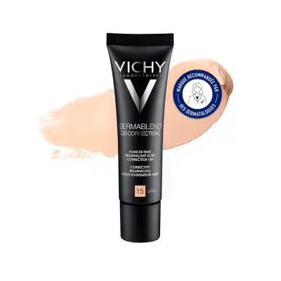 Vichy Dermablend 3d Correction Fond De Teint Resurfaçant Teinte N°15 Opal Tube/30ml à BARENTIN