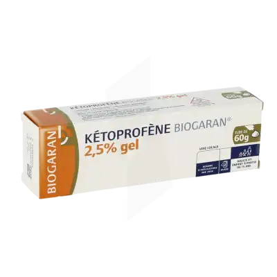 Ketoprofene Biogaran 2,5 %, Gel à DIJON
