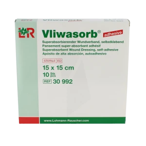 Vliwasorb Pansement Super Absorbant 15x15cm B/10