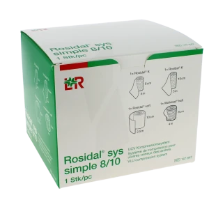 Rosidal Sys Simple Kit Compression Veineuse 8+10cmx5m