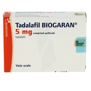 Tadalafil Biogaran 5 Mg, Comprimé Pelliculé