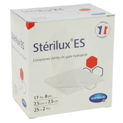 Sterilux Es Compr Gaze Stérile 7,5x7,5cm 25sach/2 à Égletons