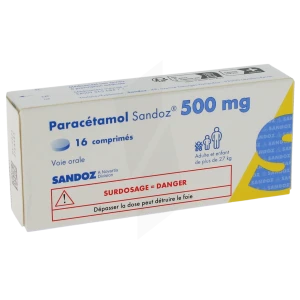 Paracetamol Sandoz 500 Mg, Comprimé
