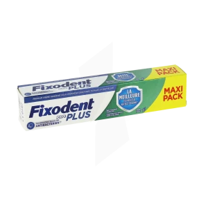 Fixodent Pro Cr Adhésive Plus Duo Antibactérienne T/57g