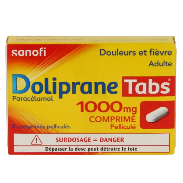 Dolipranetabs 1000 Mg, Comprimé Pelliculé