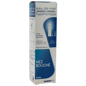 Eau De Mer Hypertonique Sandoz, Spray 50 Ml