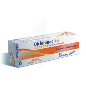 DICLOFENAC RANBAXY MEDICATION OFFICINALE 1 %, gel