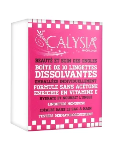 Calysia - Beauté Et Soin Des Ongles 10 Lingettes Dissolvantes