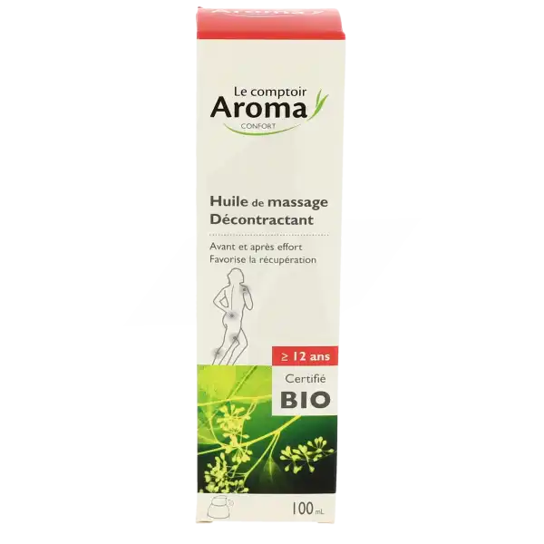 Le Comptoir Aroma Huile De Massage Décontractant Bio Spray/100ml