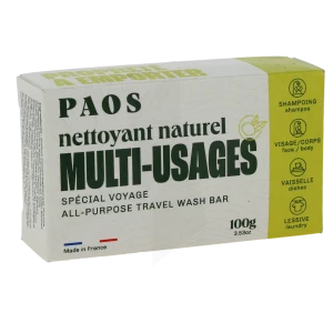 Paos Pain Nettoyant Multi-usages Naturel Citron Verveine B/100g